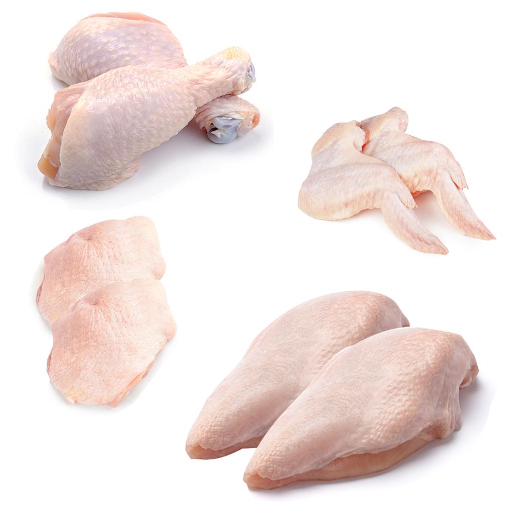 Agrofem Pollo Cortado en 8 Partes Fresco Bandeja8.64 LB