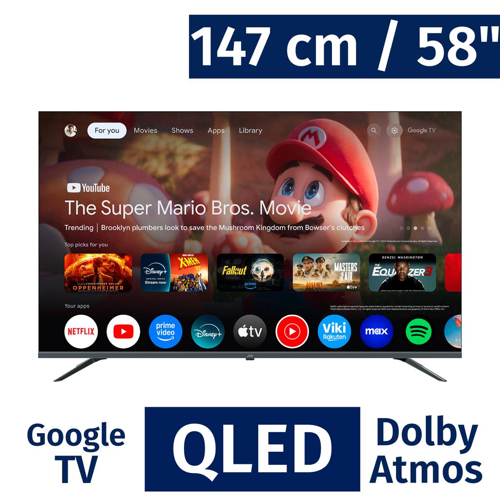 JVC 147 / 58" Inches Smart 4K QLED Pro Google TV LT-58KM858