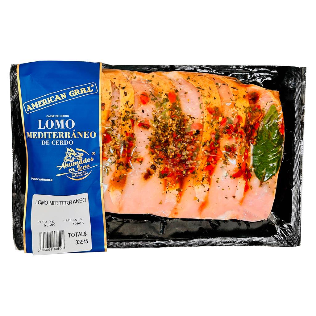 American Grill Lomo Mediterraneo de Cerdo Ahumado Fresco Empacado al Vacío x Kg