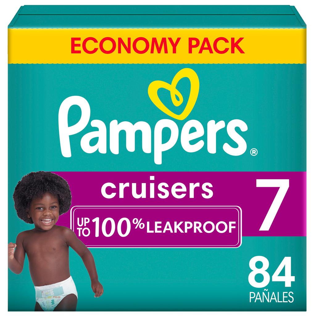 Pampers Size 7 Baby Cruisers Diapers - 84 Units