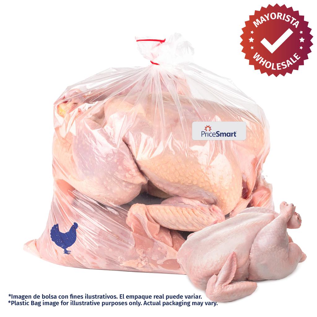 Pollo Entero Congelado sin Menudo Bolsa 10.8 kg / 24 lb