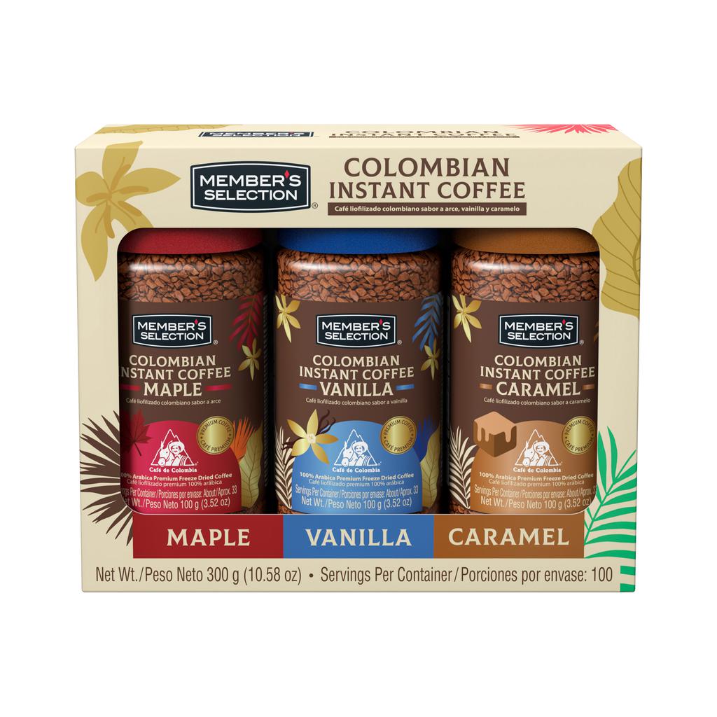 Member's Selection Café Colombiano Liofilizado Sabores Surtidos 3 Unidades / 100 g