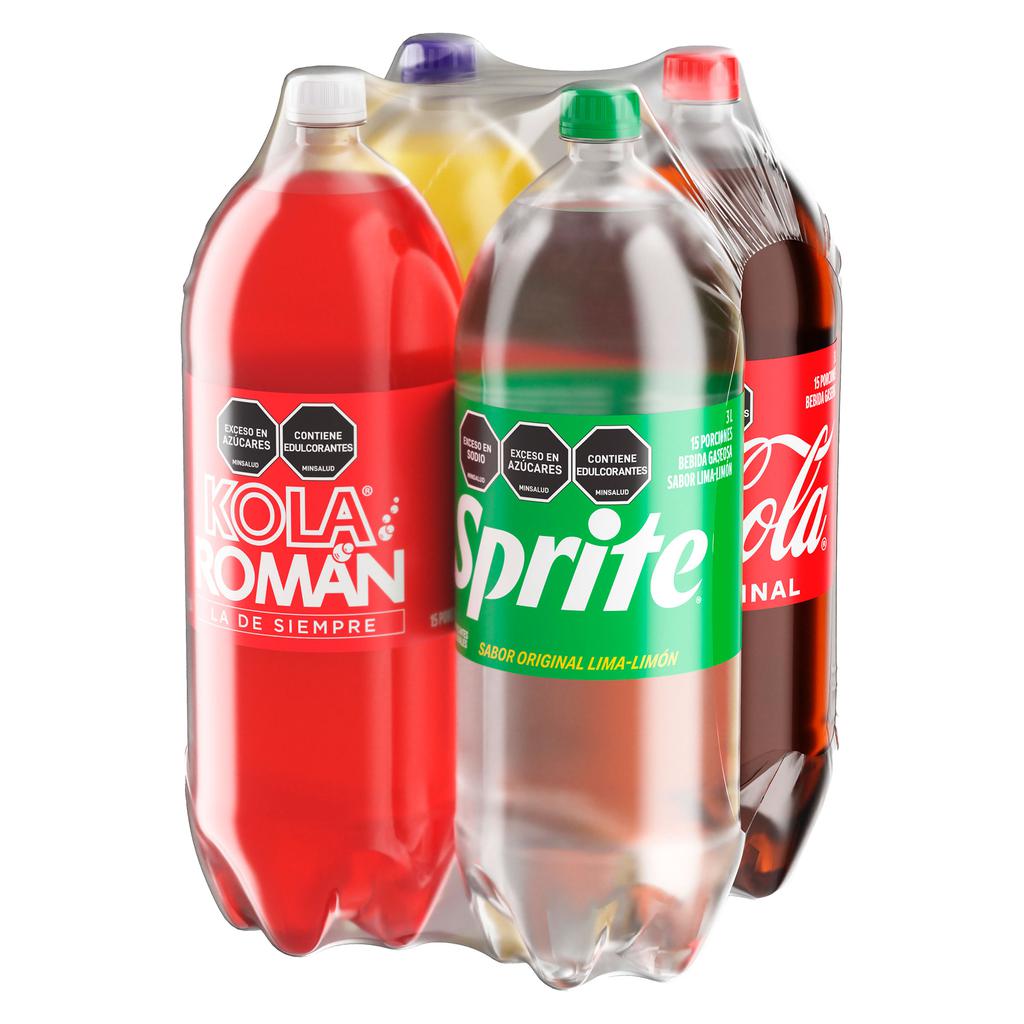 Coca Cola Gaseosa Surtido 4 Unidades / 3 L / 101.4 oz