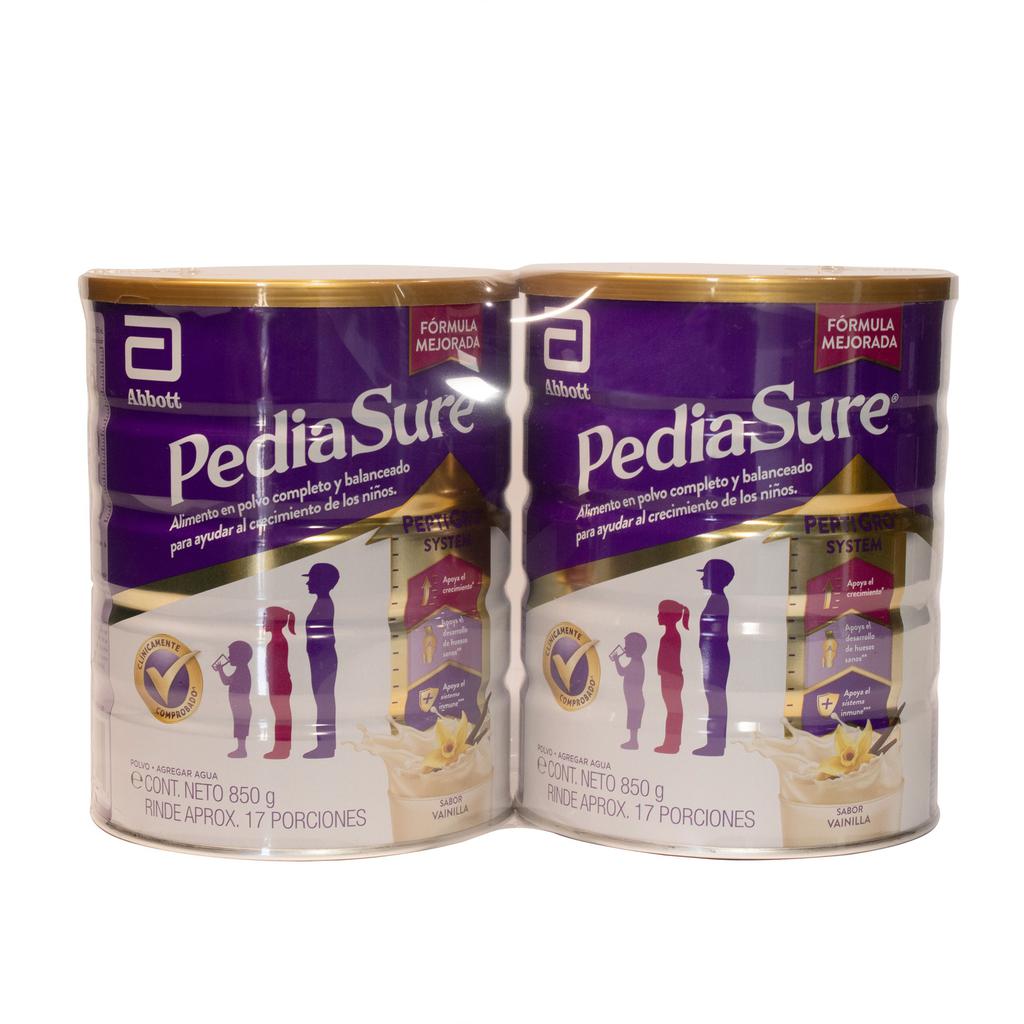 Pediasure Suplemento para el Crecimiento Infantil Sabor Vainilla 2 Unidades / 850 g