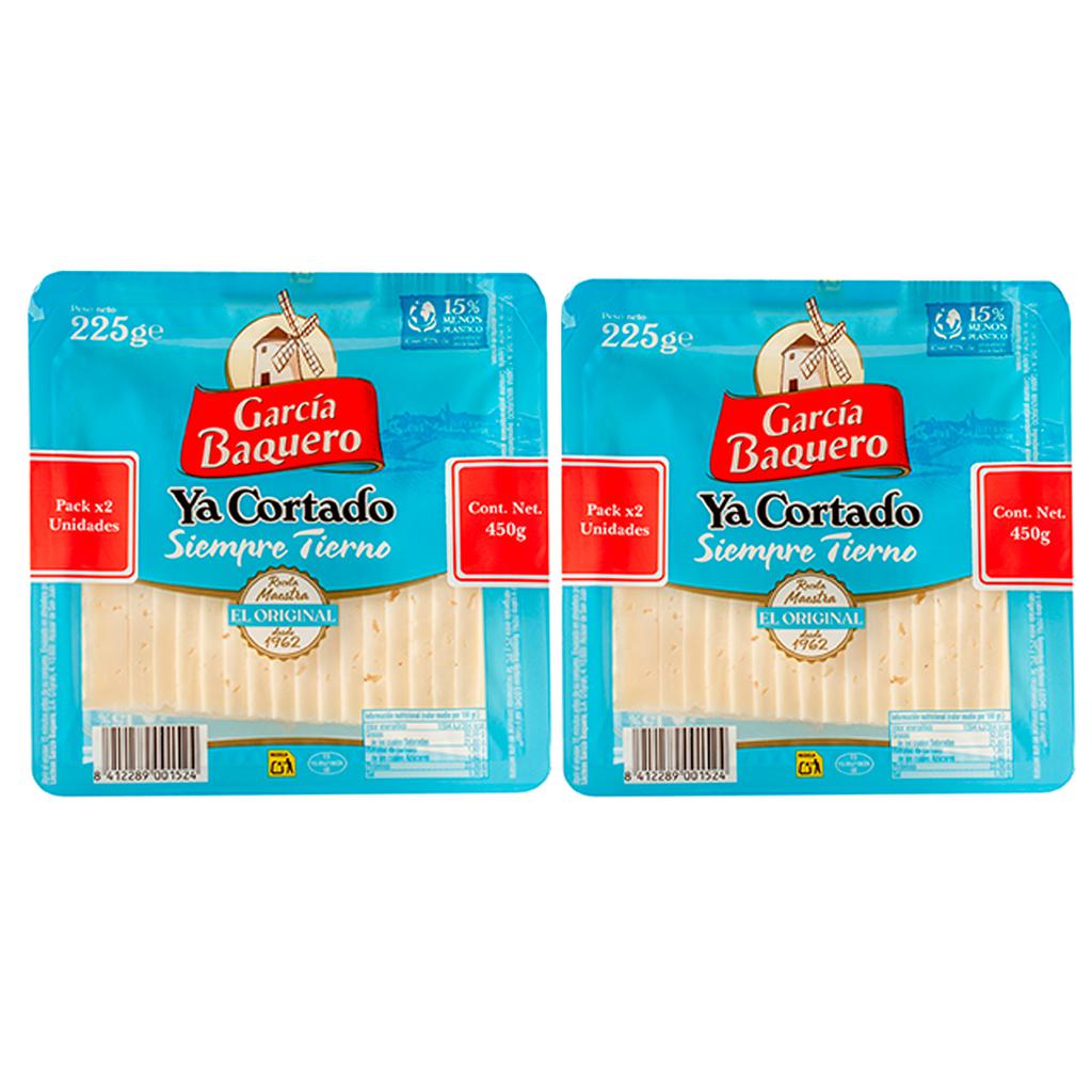 García Baquero Queso Siempre Tierno Rebanado 2 Unidades / 225 g / 0.5 lb