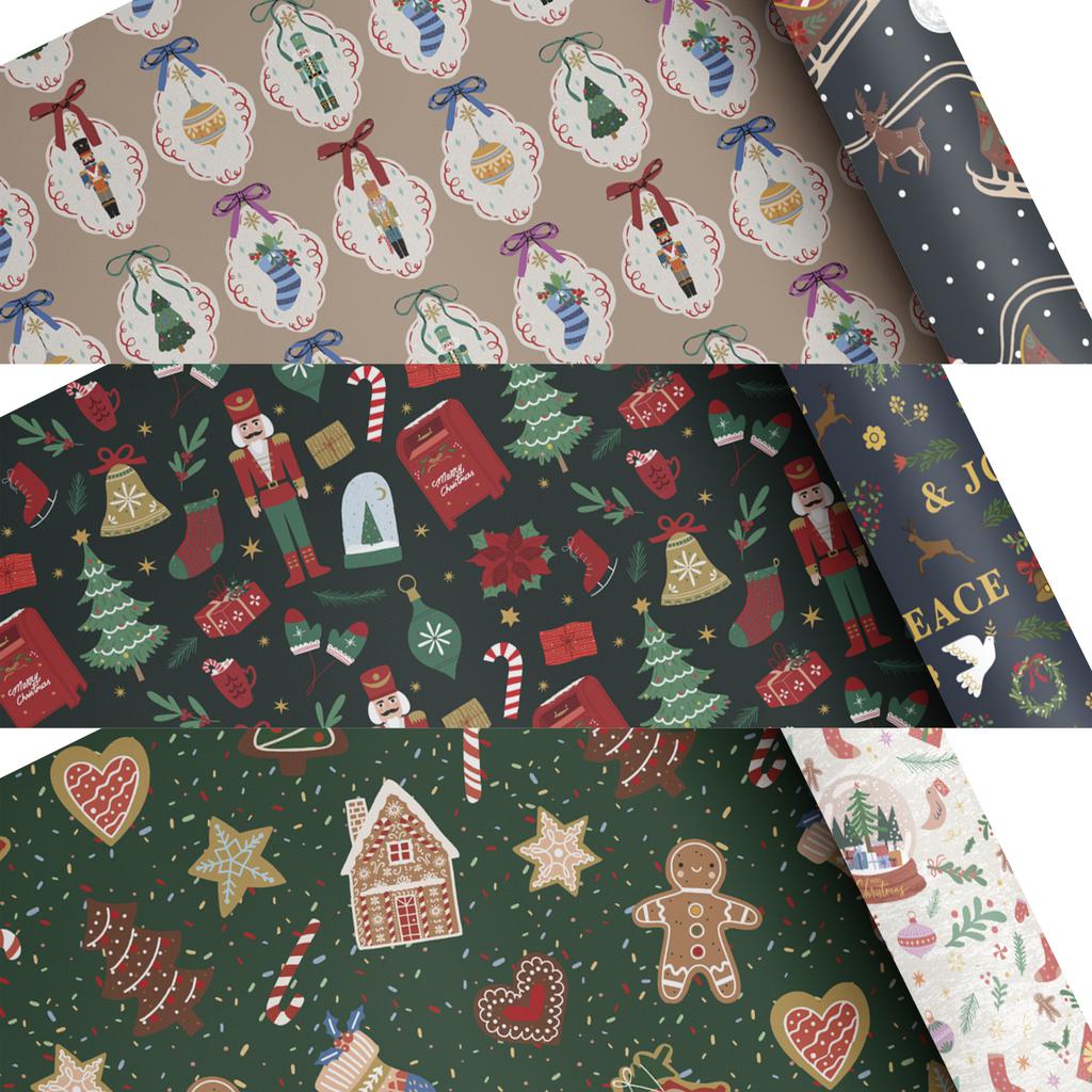 Member's Selection Set de Rollos de Papel Reversible para Regalo 3 Unidades