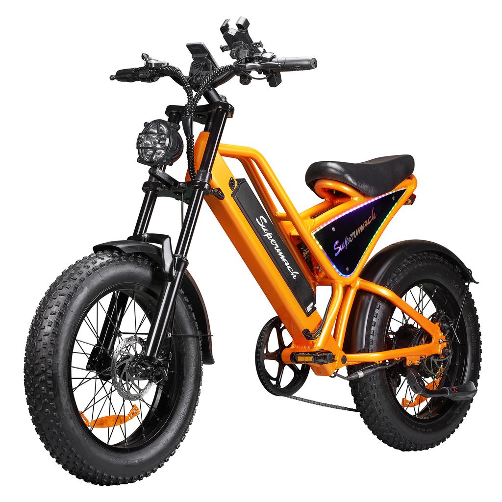 Supermach Bicicleta Eléctrica con Suspensión Completa y Motor de 750 W SM26pro