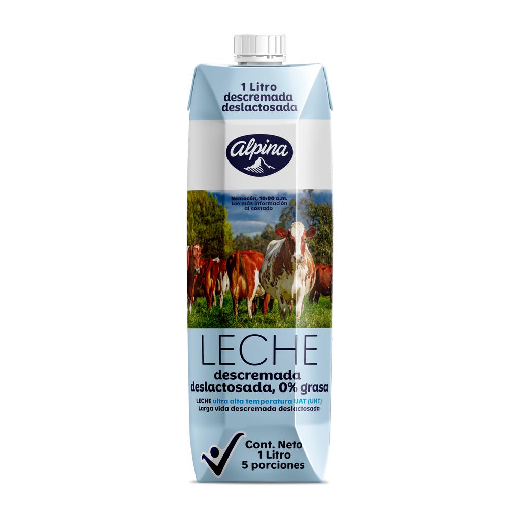 Alpina Leche Descremada 12 Unidades / 1 L