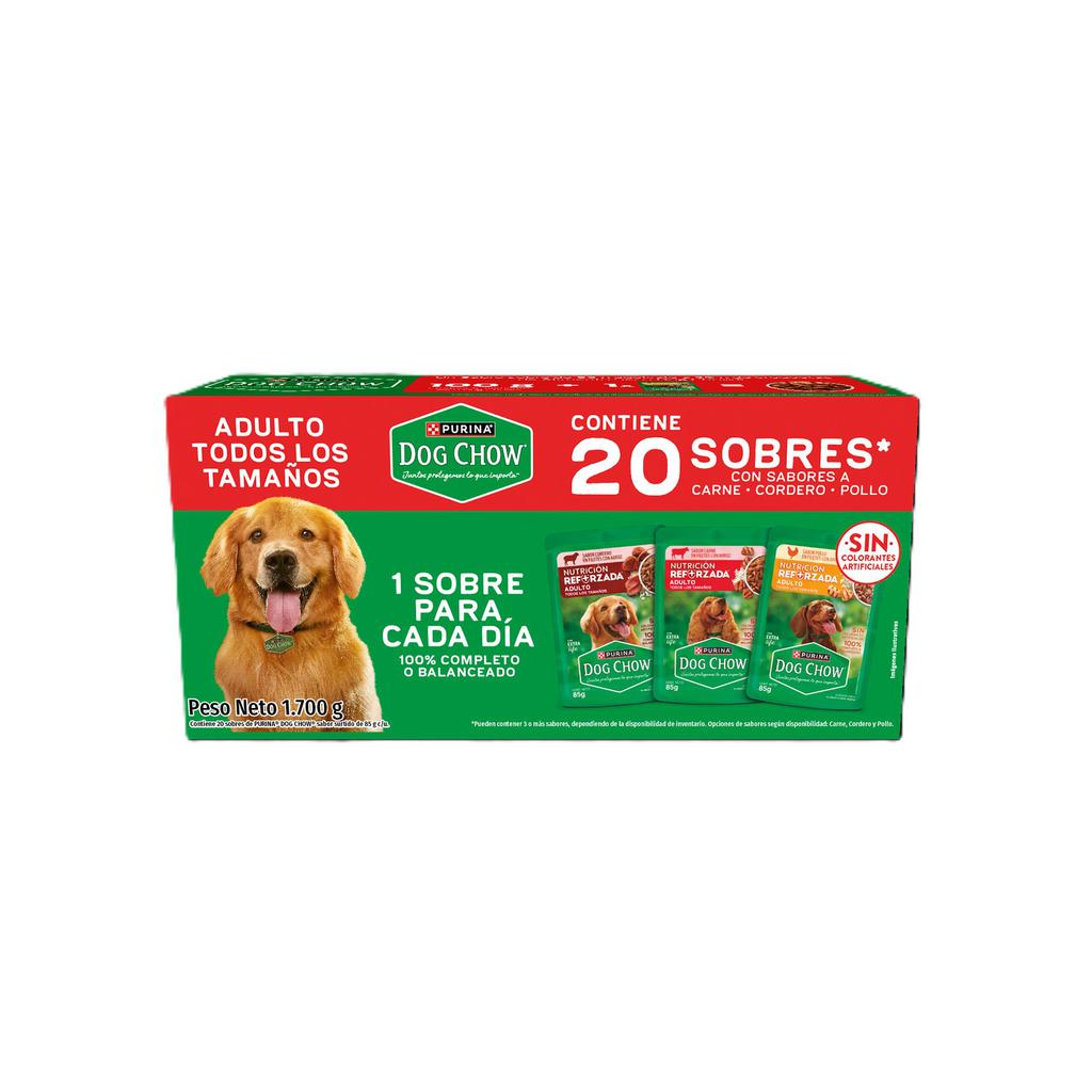 Dog Chow Comida Húmeda para Perro Sabores Surtidos 20 Unidades / 85 g