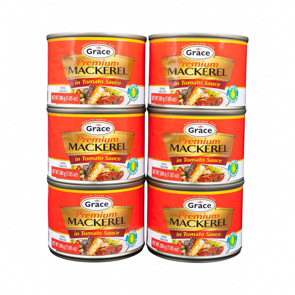 Grace Premium Mackerel 6 Units / 200 g / 7.05 oz
