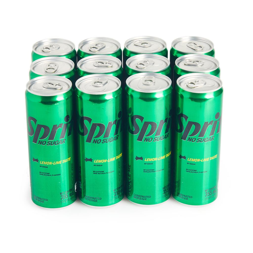 Sprite Zero Sugar Soda In Cans 12 Units / 355 Ml / 12 Oz