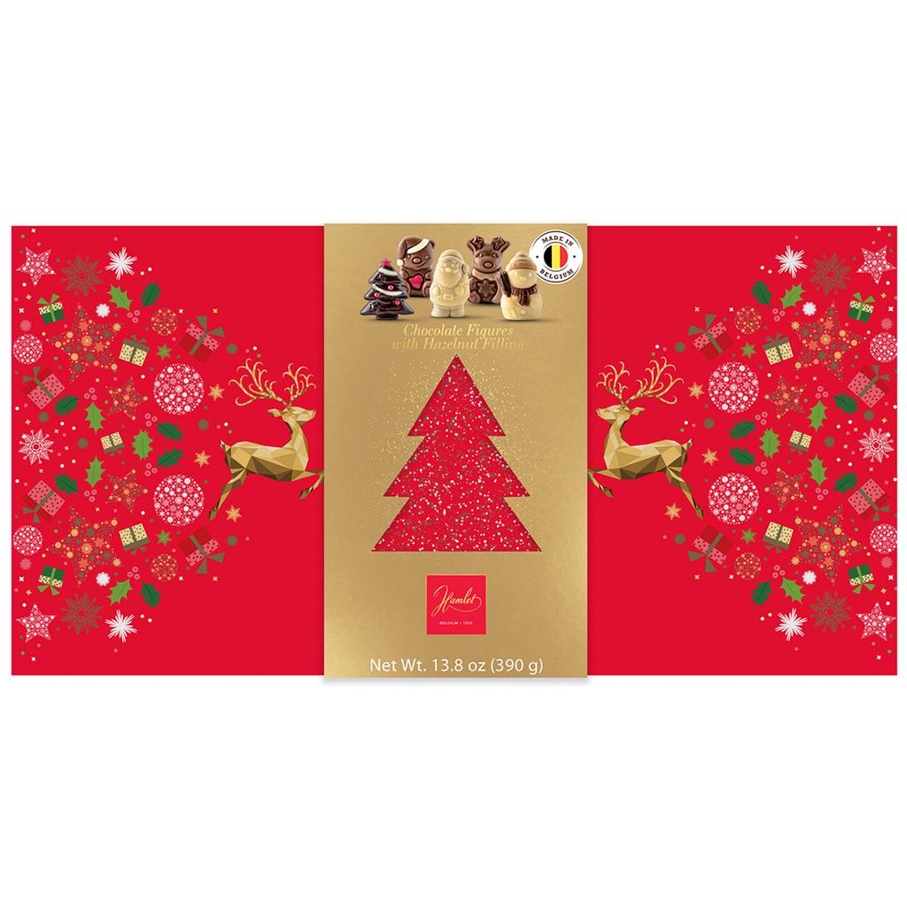 Hamlet Figuras Navideñas de Chocolate con Relleno de Avellana 390 g / 13.8 oz