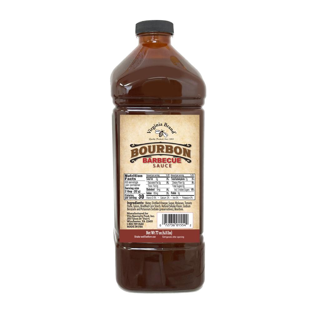 Virginia Brand Salsa BBQ Bourbon Sabor Ahumado 2.2 L / 77 oz