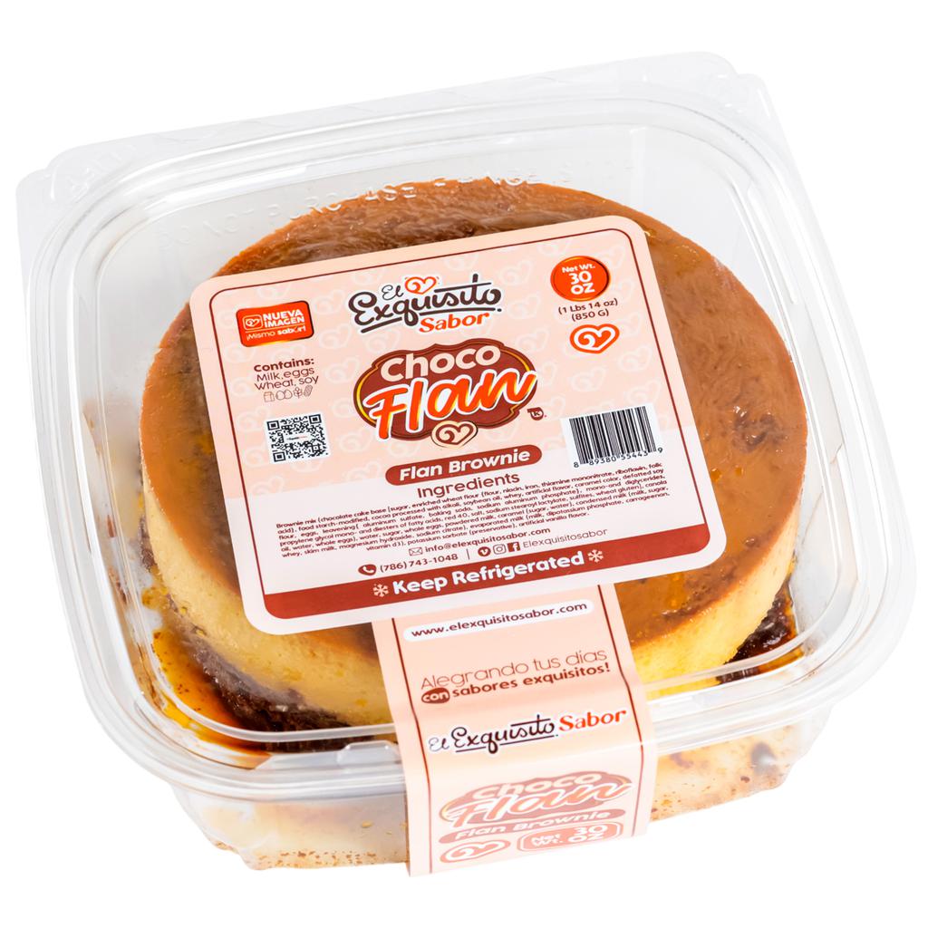 El Exquisito Sabor Choco Flan Brownie con Salsa de Caramelo
