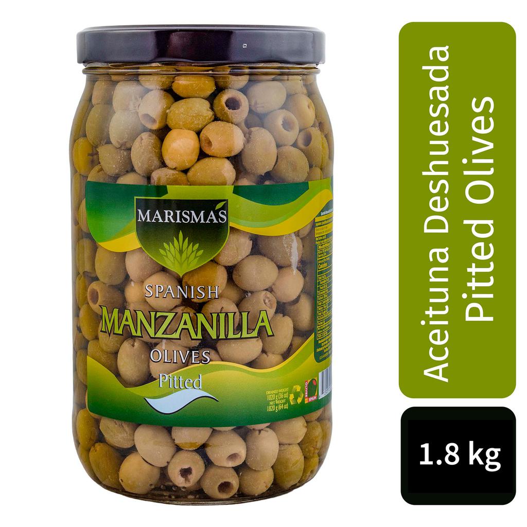 Marismas Aceitunas de Manzanilla sin Hueso 1.82 kg / 64 oz