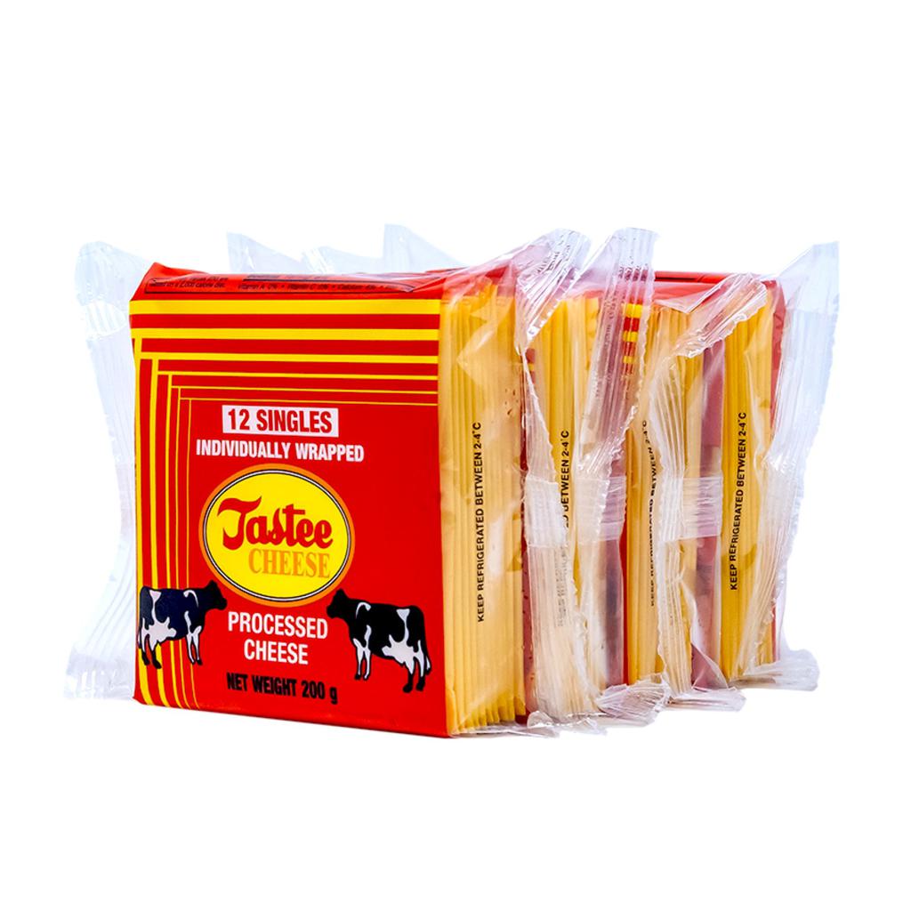 Tastee Sliced Cheedar Cheese 4 Units / 200 g / 7 oz