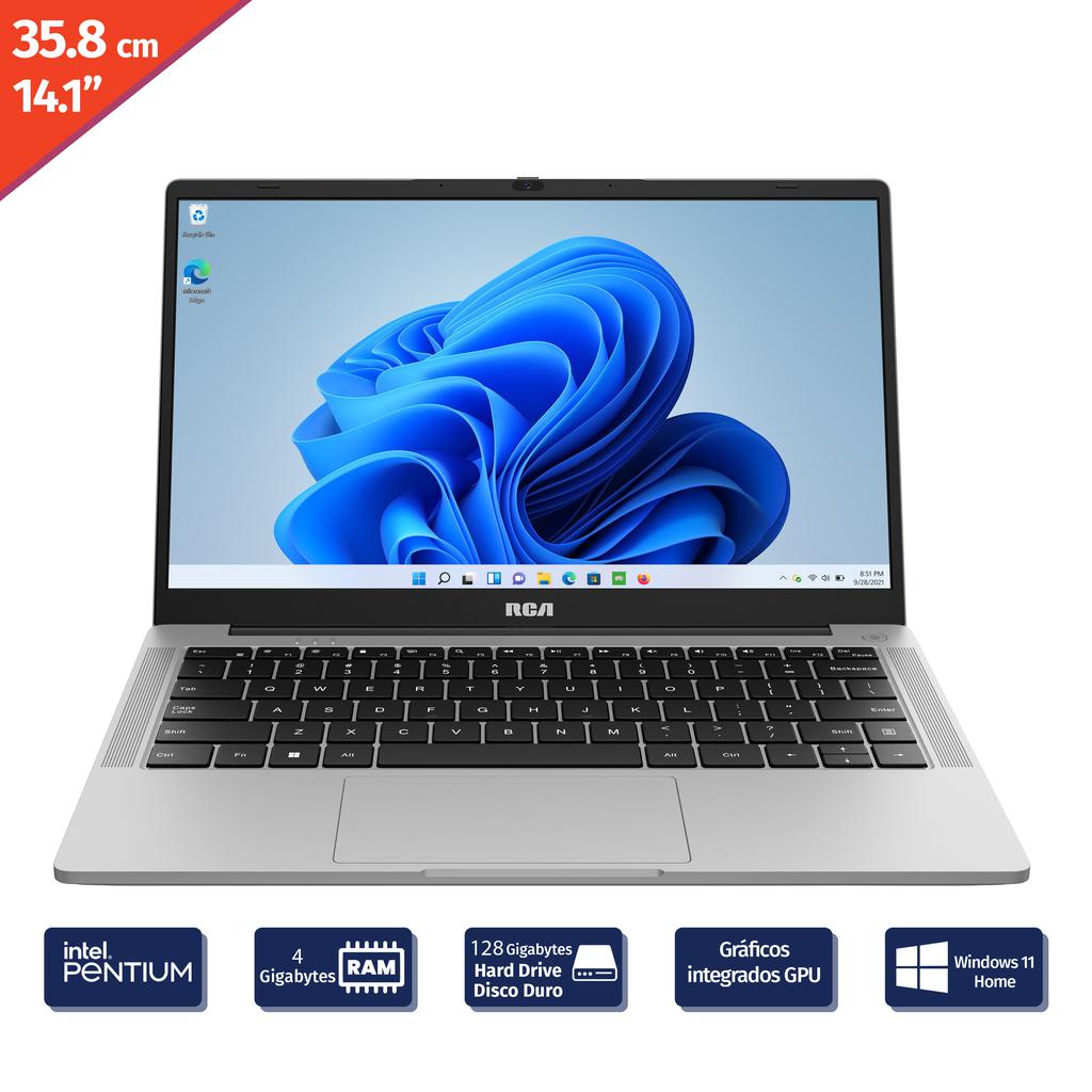RCA 35.8 cm / 14.1” Inches Laptop Intel Pentium N5030 4 Gigabytes / 128 Gigabytes RWNP414H34-GRY-S