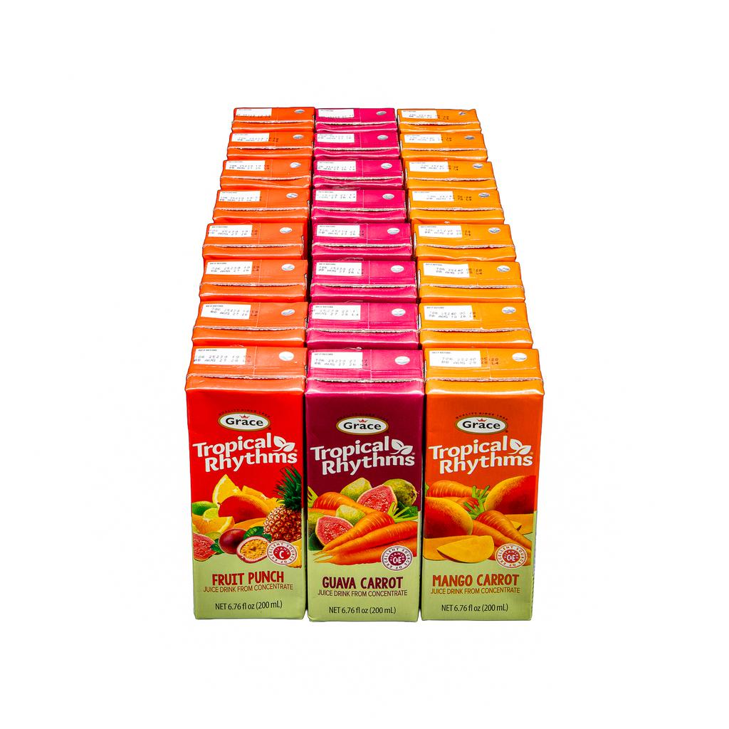 Tropical Rhythms Assorted Flavor Juices 24 Units / 200 mL / 6.76 oz ...
