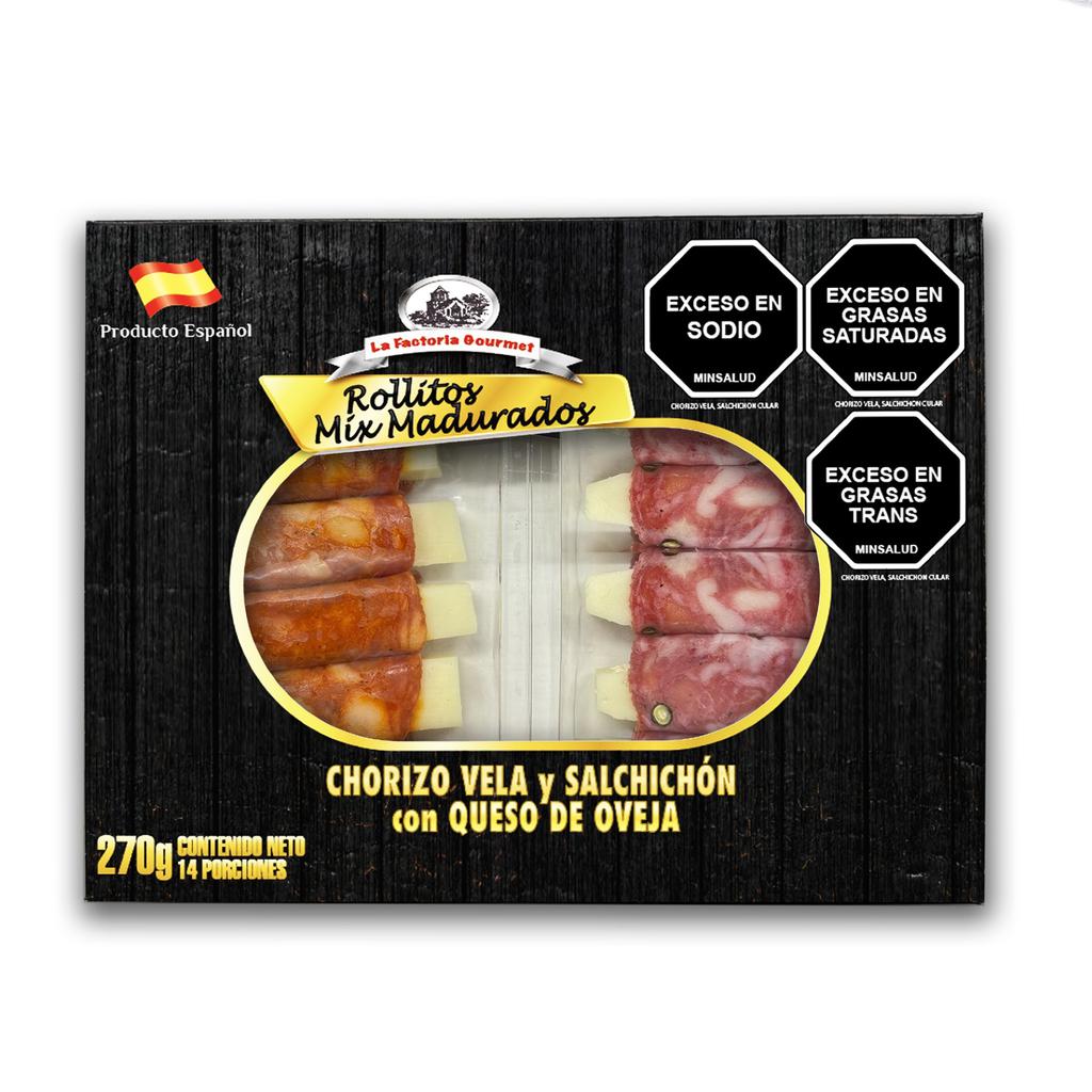 La Factoria Gourmet Rollitos de Mix Madurados 270 g / 9.5 oz