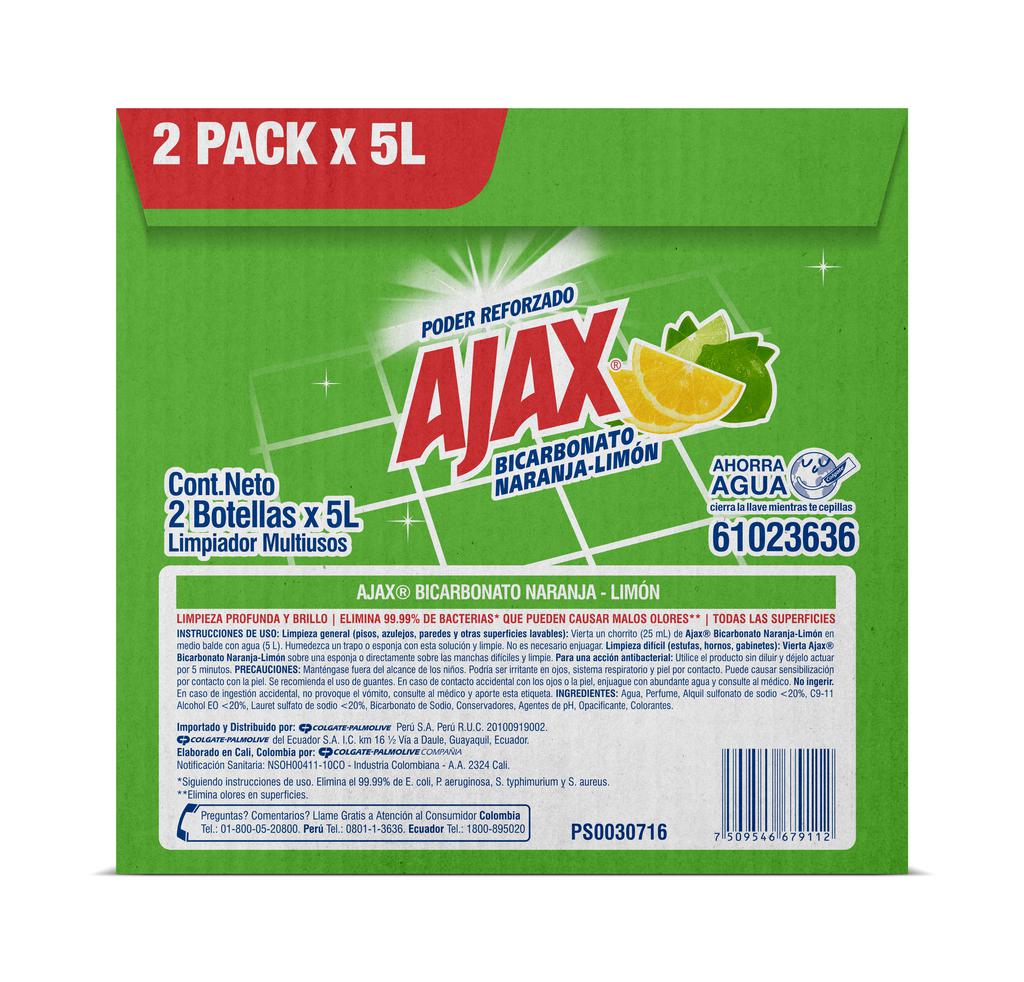 ajax！ Ajax Desinfectante 2 Unidades / 5 L / 1.32 gal Limpiadores para