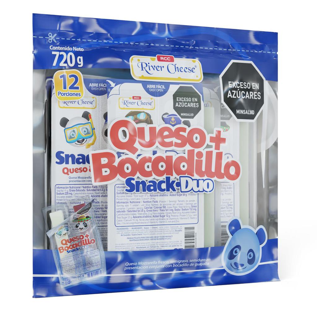 River Cheese Queso con Bocadillo 12 Unidades / 60 g / 2.1 oz