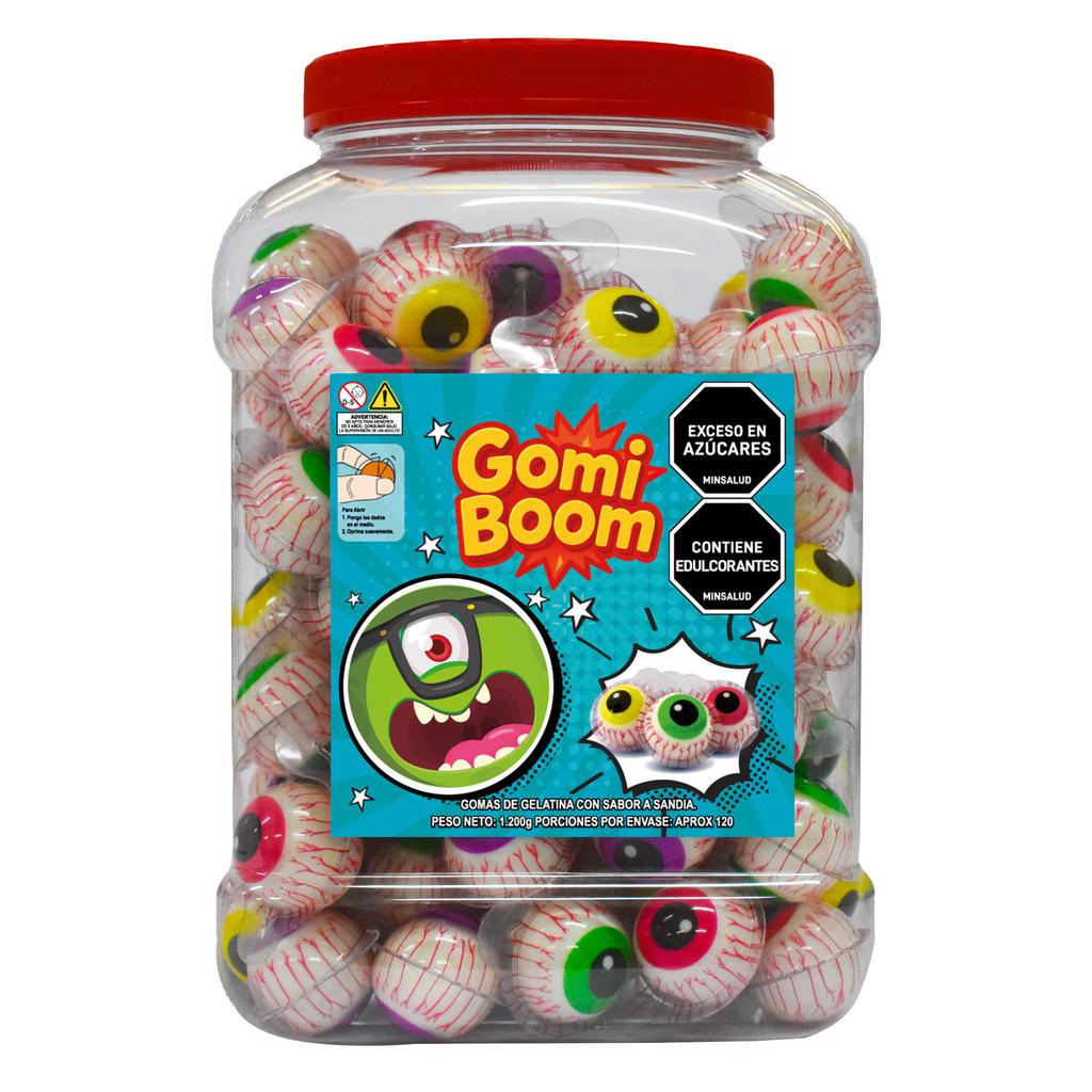 Gomi Boom Gomitas de Gelatina en Forma de Ojo Sabor Sandía 1.2 kg