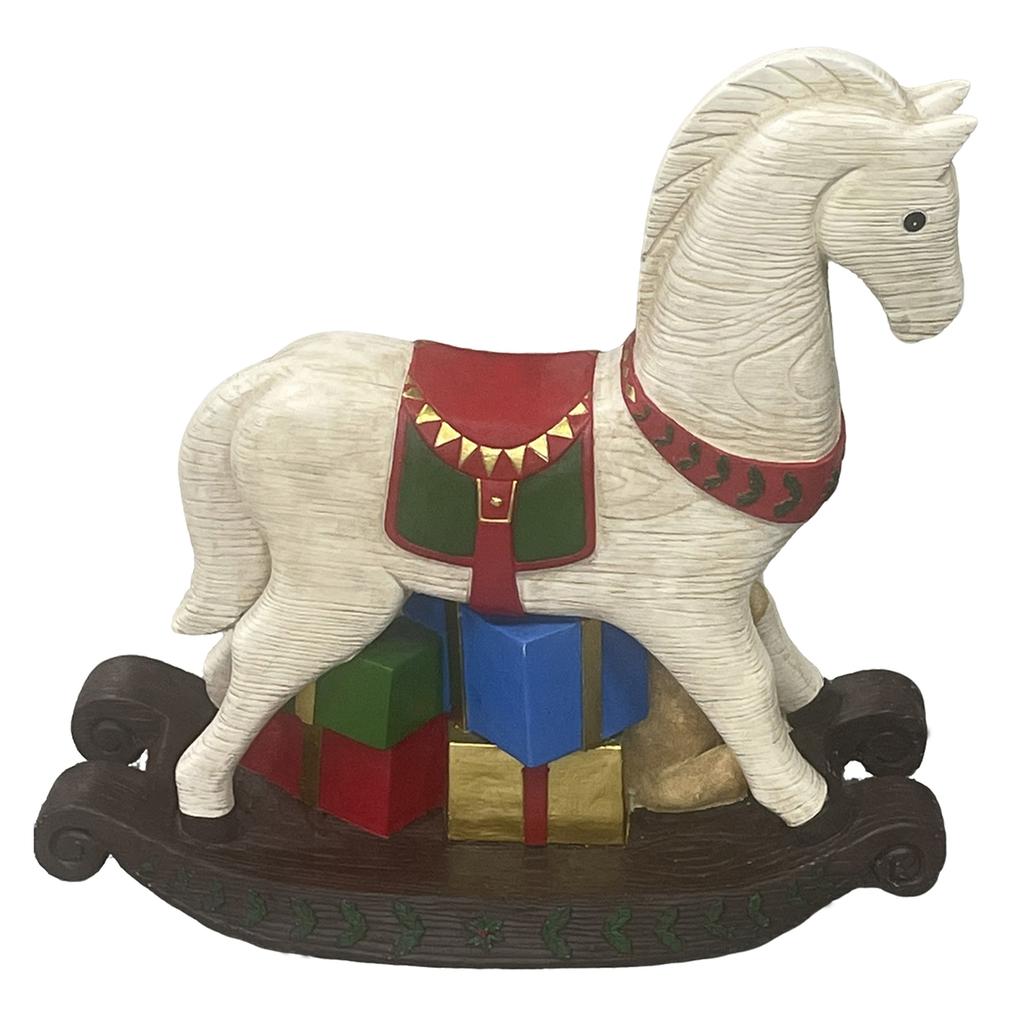 Member's Selection Lighted Decorative Rocking Horse for Christmas
