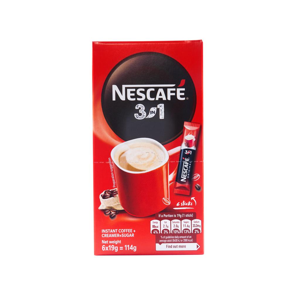 Nescafé 3 in 1 Instant Coffee 6 Units / 19 g