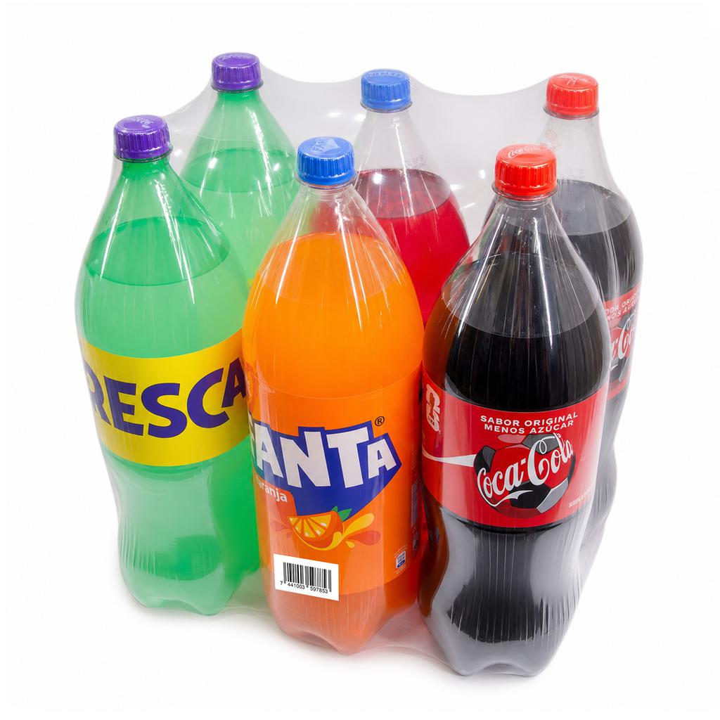 Coke Soft Drinks with Assorted Flavors 6 Units / 2.5 L / 88 oz