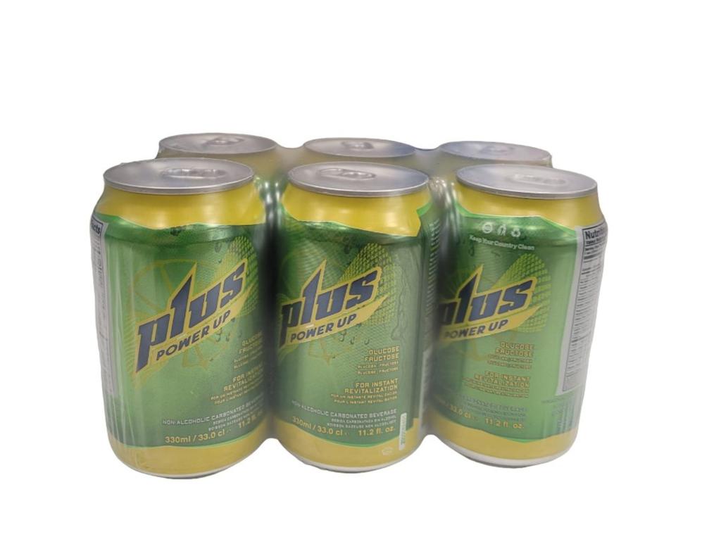Plus Power Up Energy Drink Cans 6 Units / 330 ml / 11 oz