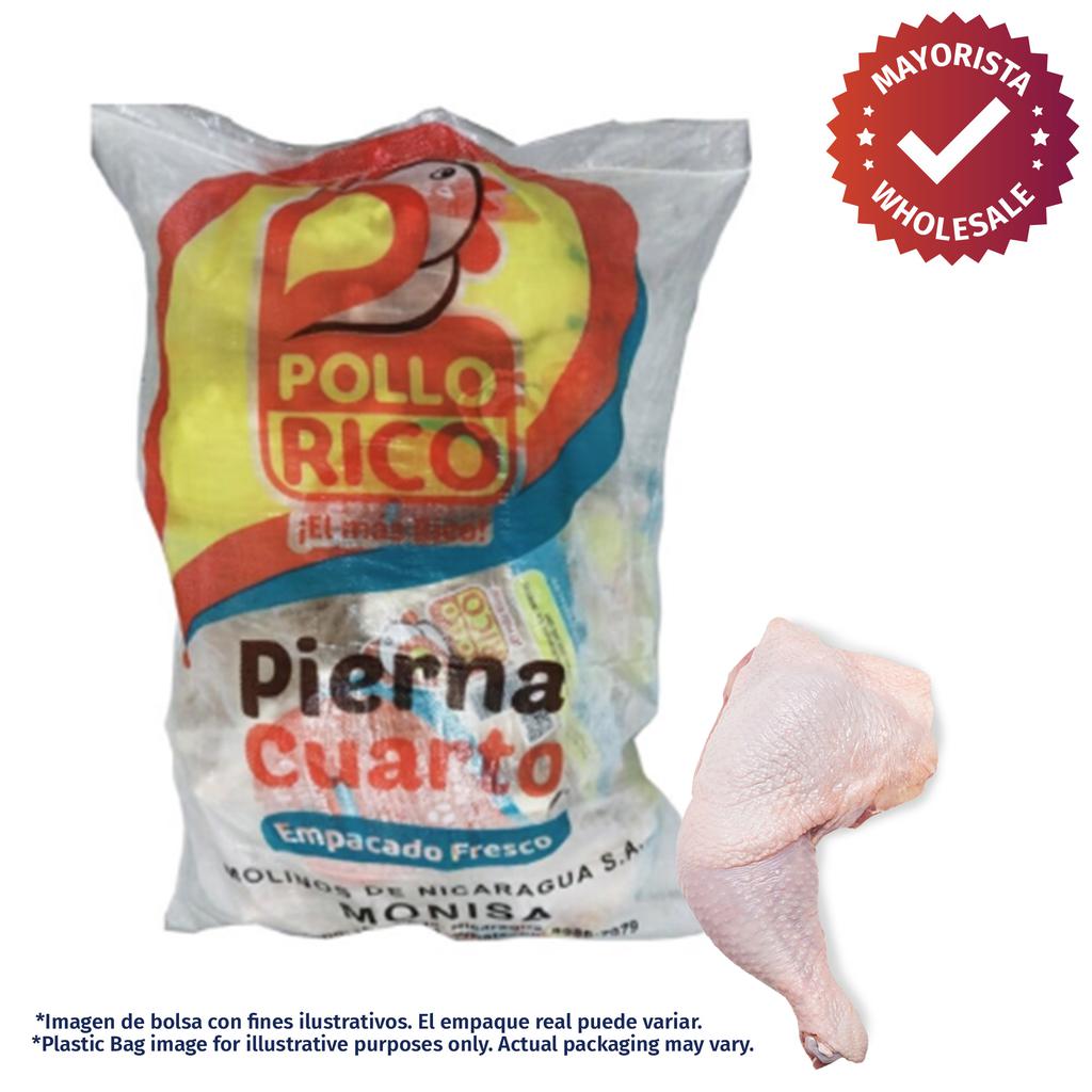 Pollo Rico Frozen 1/4 Chicken 31.7 kg / 70 lb Bag