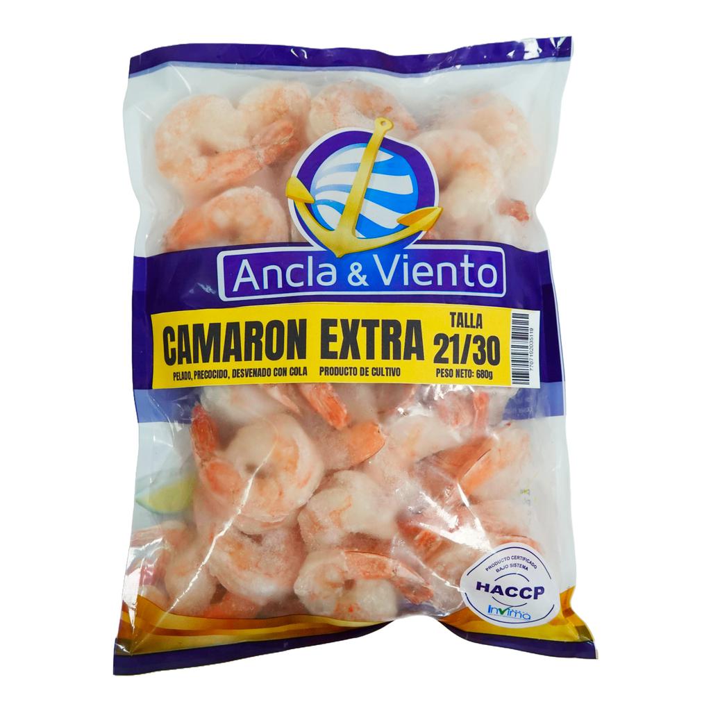 Ancla y Viento Camarón Extra 21/30 680 g / 1.5 lb