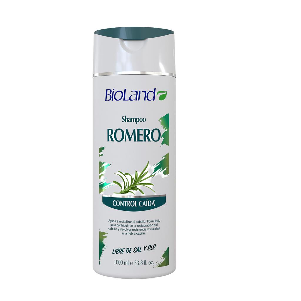 BioLand Shampoo Control Caída de Romero para Todo Tipo de Cabello 1 L