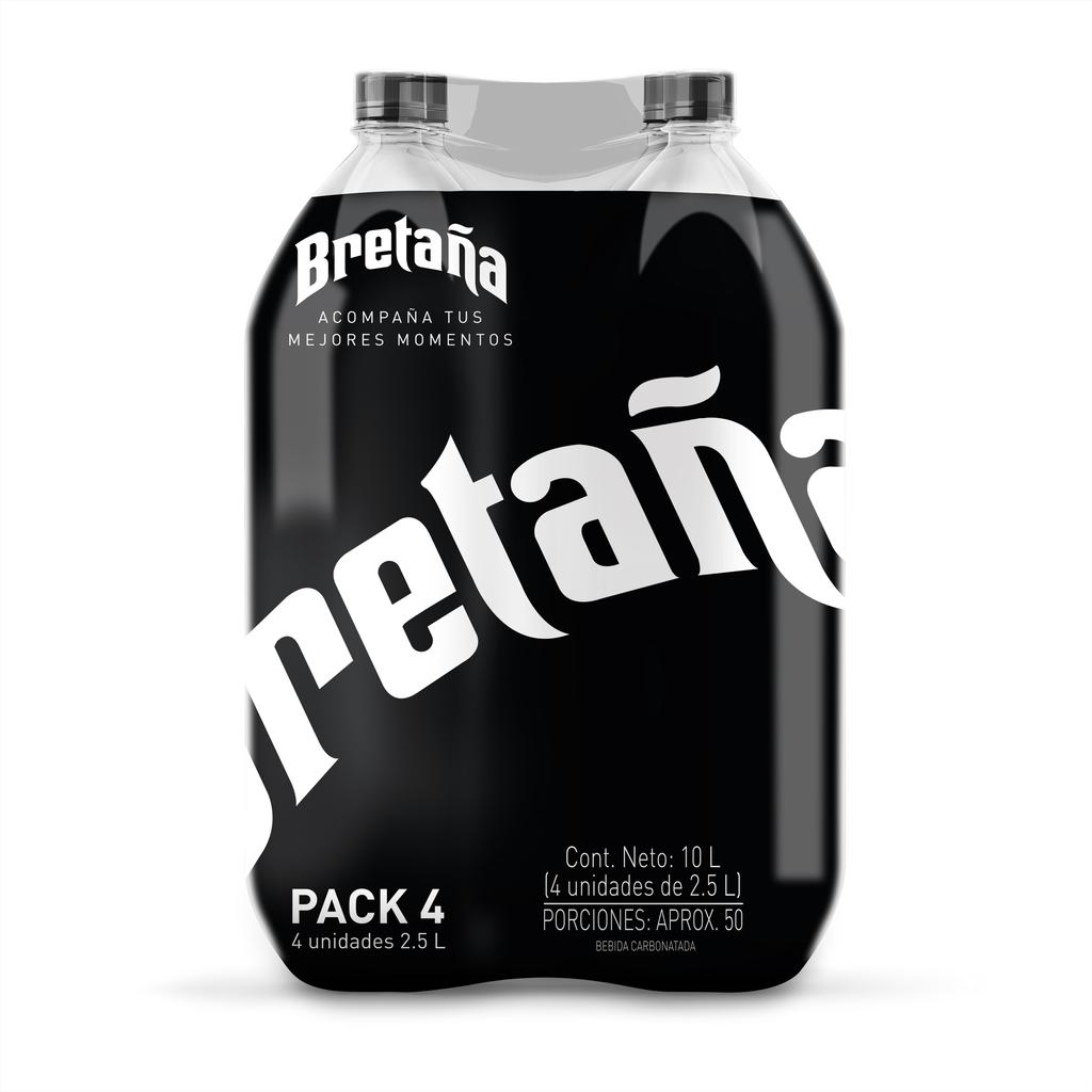 Postobon Bretaña Gaseosa 4 Unidades / 2.5 L / 84.5 oz