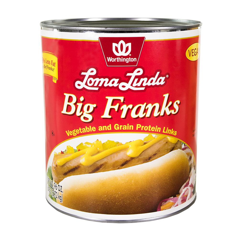 Loma Linda Meatless Big Franks Vegetarian 2.7 kg / 96 oz