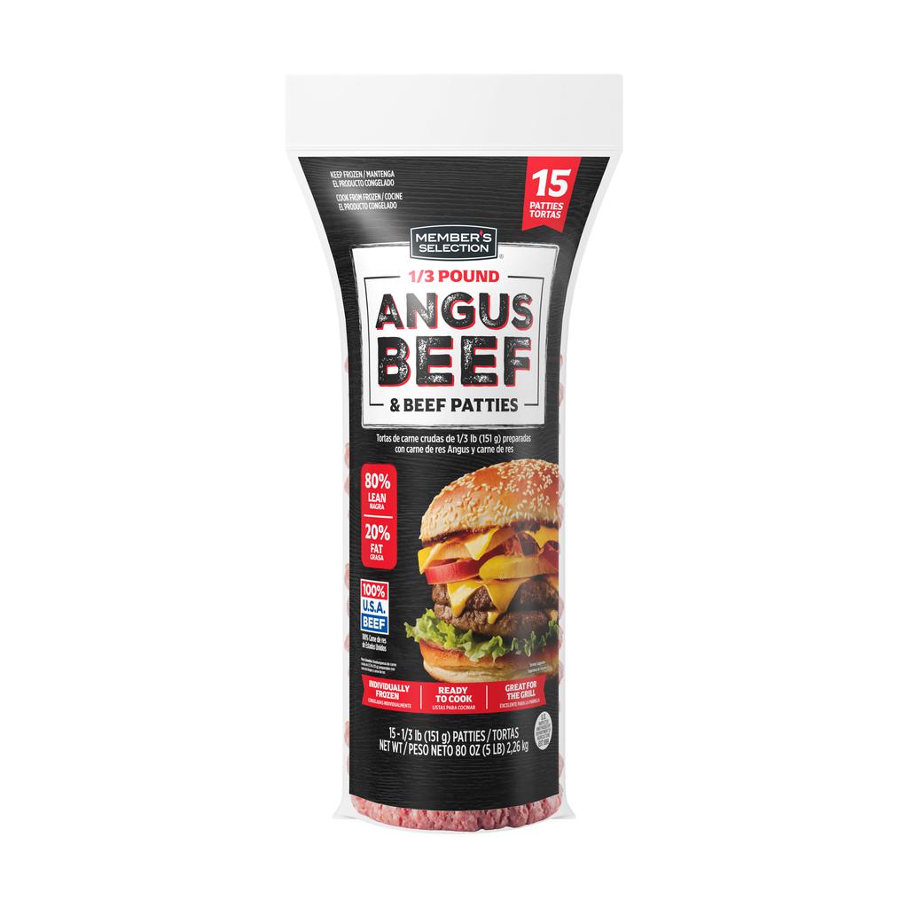 Member's Selection Angus Beef Patties 15 Units / 151 g / 5.3 oz
