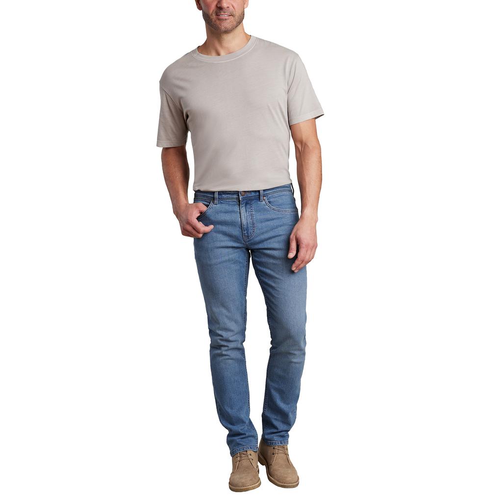 Copper and Oak Jeans with 5 Pockets and Elastic Waistband for Men