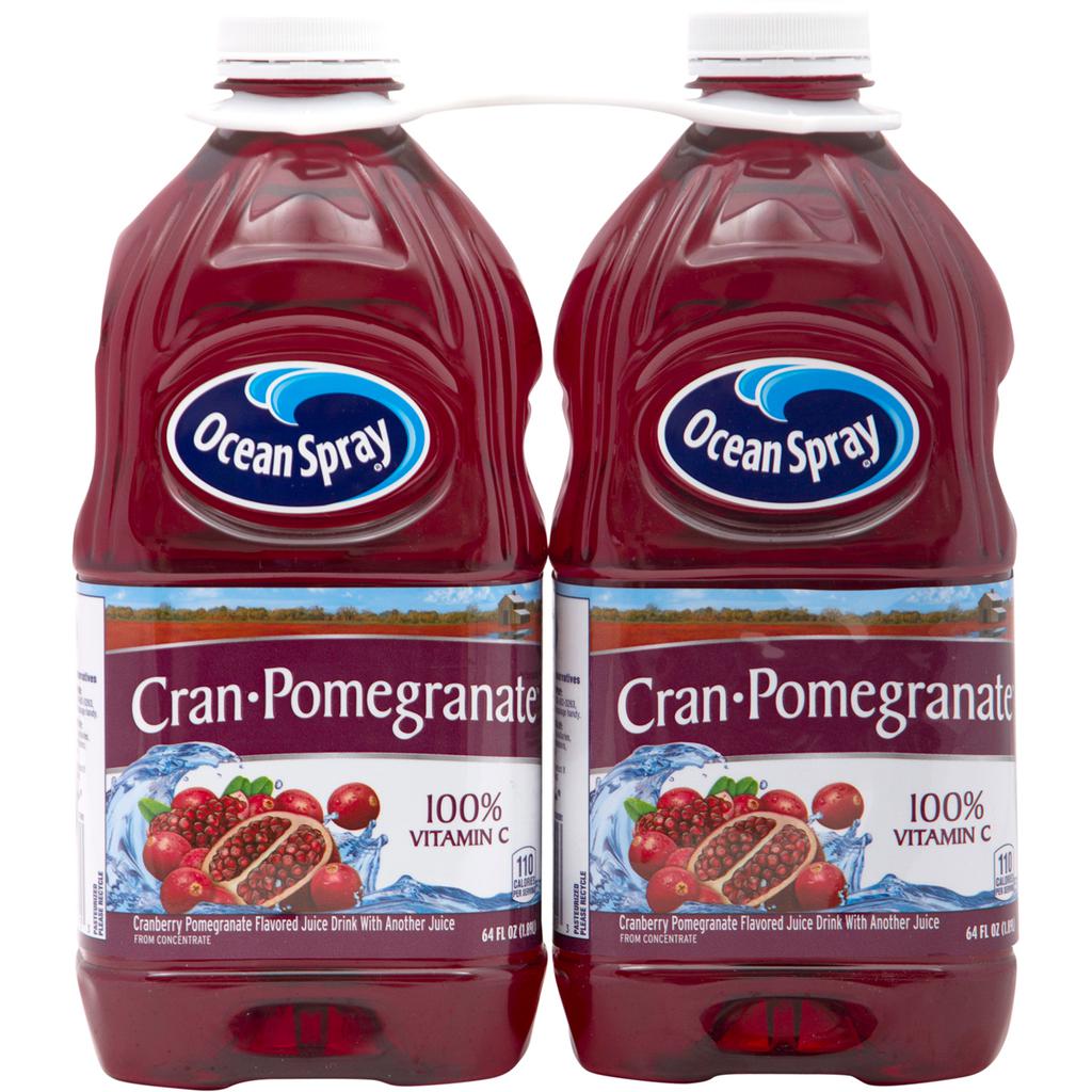 Ocean Spray Jugo de Arándano Granada 100% Vitamina C 2 Unidades / 1.89 L / 64 oz