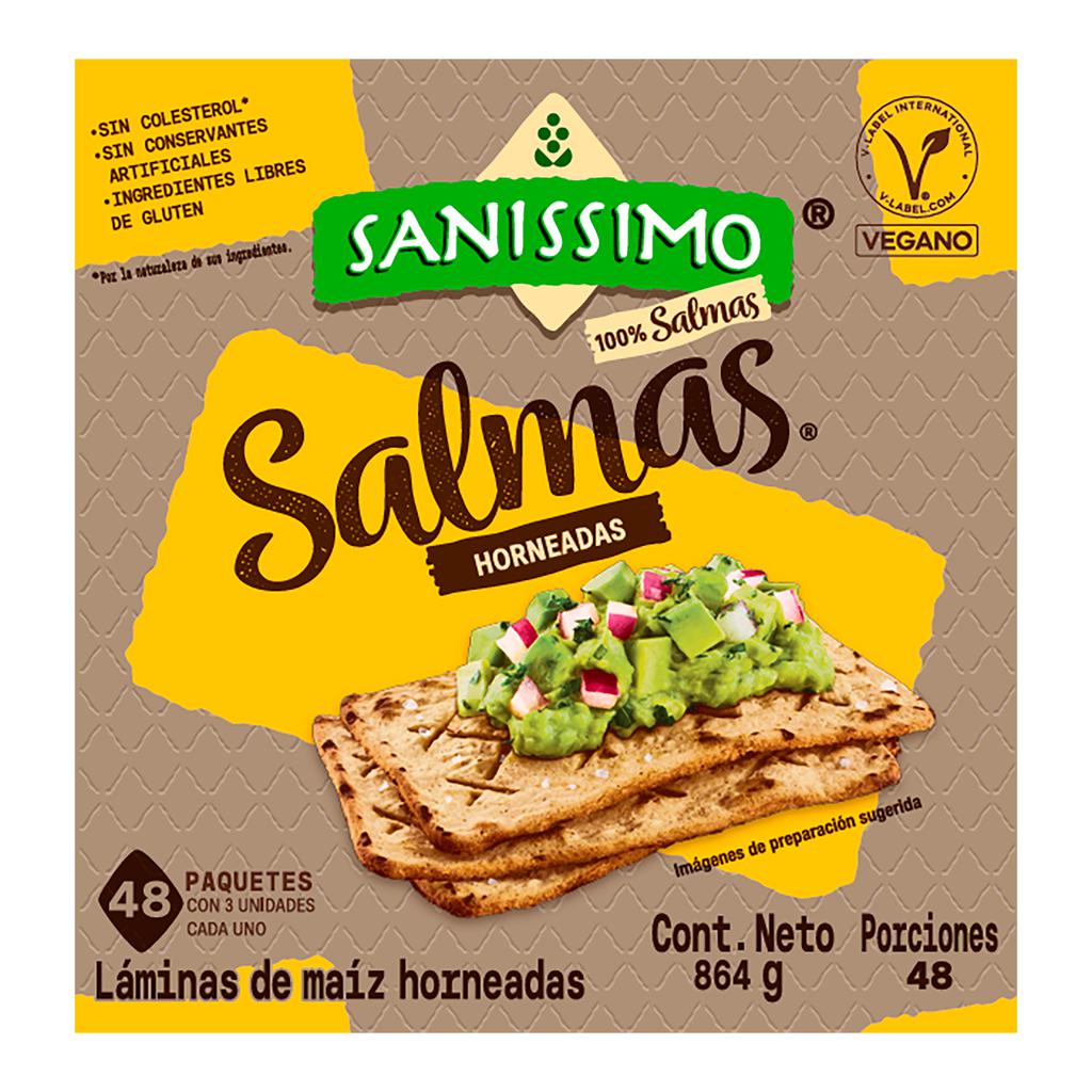 Sanissimo Salmas Tostadas de Maíz Horneadas 48 Unidades / 18 g