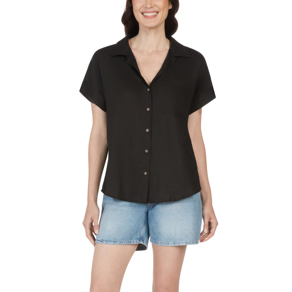 Matty M Women's Short Sleeve Blouse