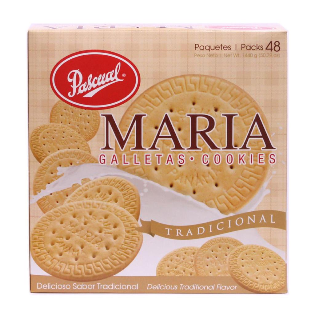 Pascual Maria Cookies 48 Units / 30 g / 1 oz