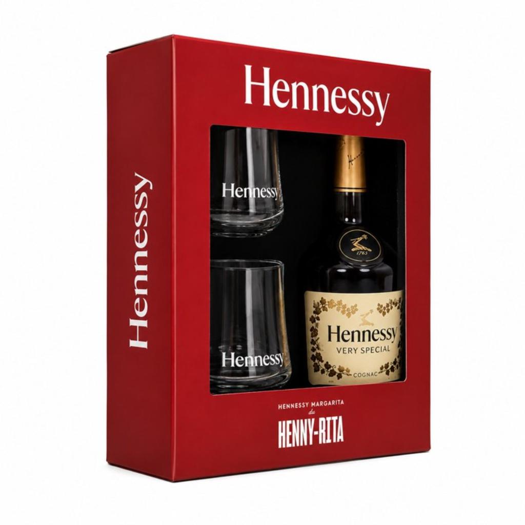 Hennessy Very Special 4本セット　700ミリリットル Hennessy Very Special Cognac 700 mL + 2 Glasses Cognac