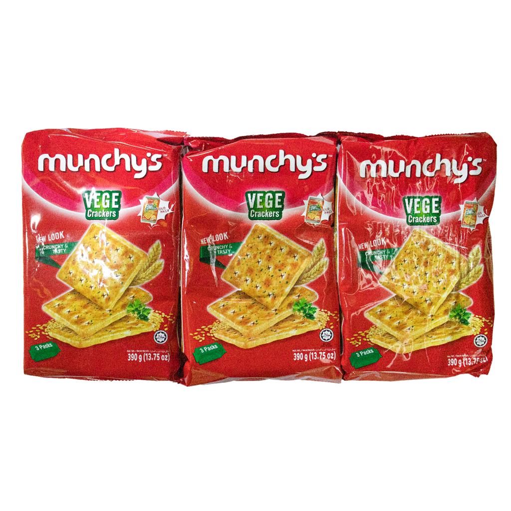 Munchy's Vegetarian Salted Crackers 3 Units / 390 g / 13.75 oz