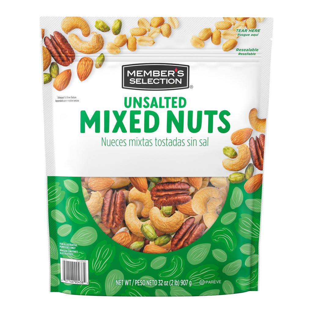 Member's Selection Unsalted Roasted Nut Mix 907 g / 32 oz