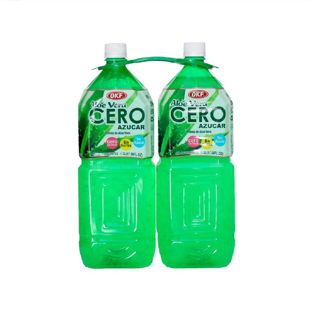 OKF Aloe Vera Drink No Sugar 2 Units / 2 L Juices | PriceSmart | Dominican  Republic