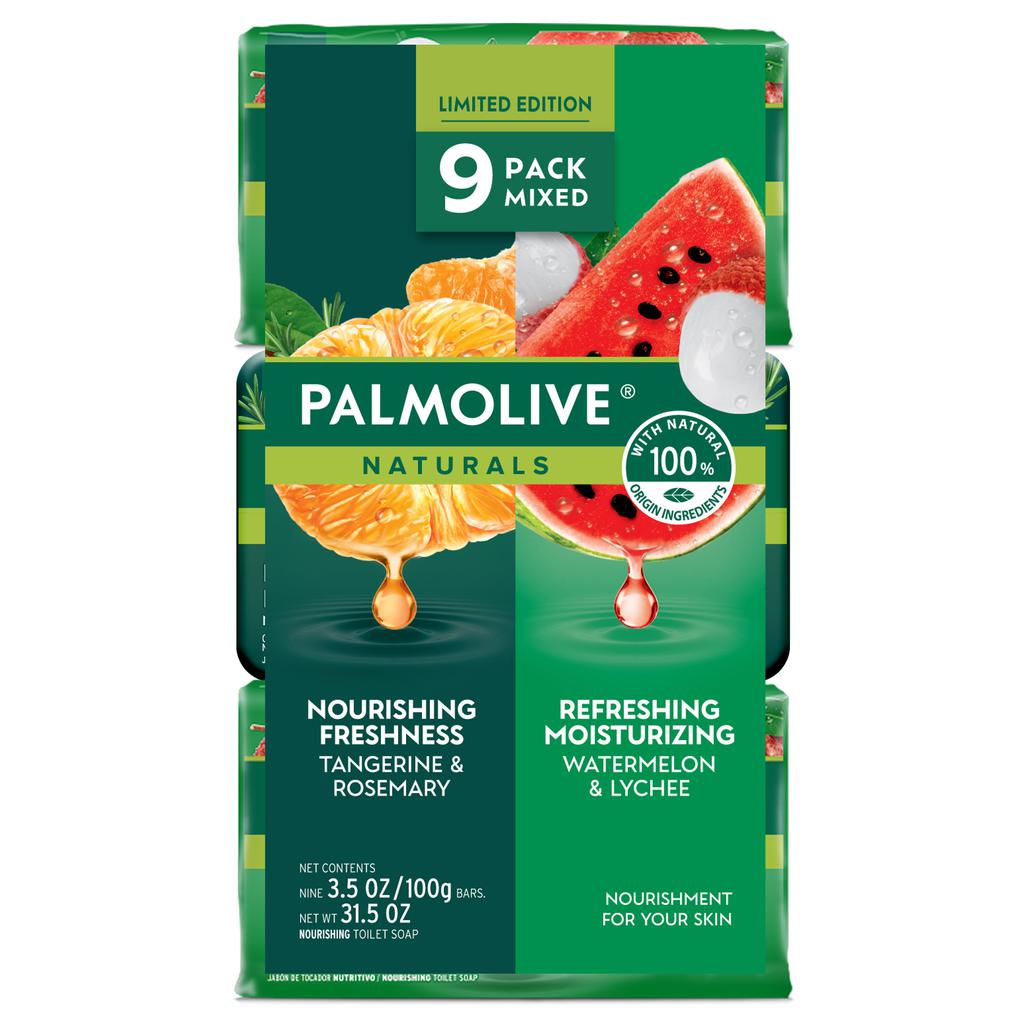 Palmolive Naturals Nourishing Freshness and Refreshing Moisturizing Bath Soap  9 Units / 100 g