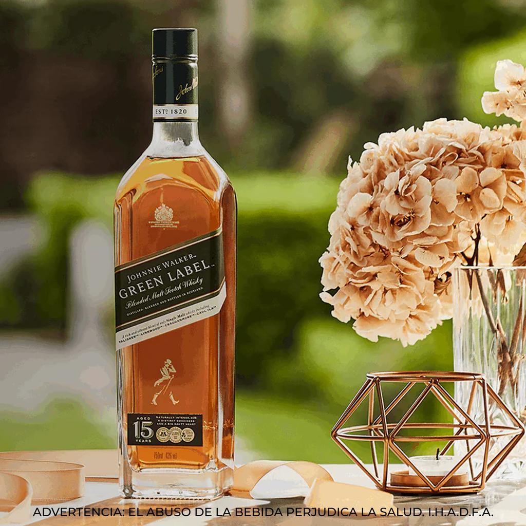 Johnnie Walker Green Label Whisky Escocés de Malta Mezclada 15