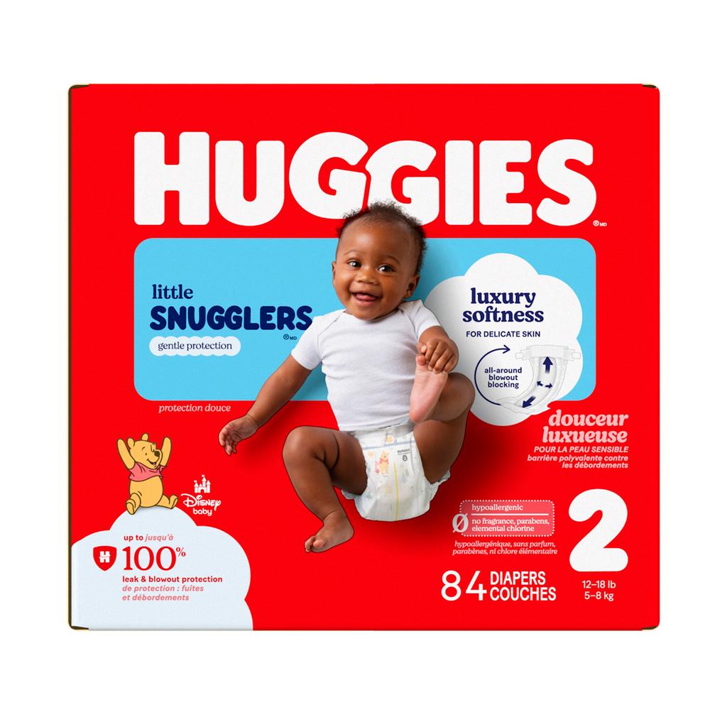Huggies Little Snugglers Pañales para Bebé Talla 2 / 84 Unidades