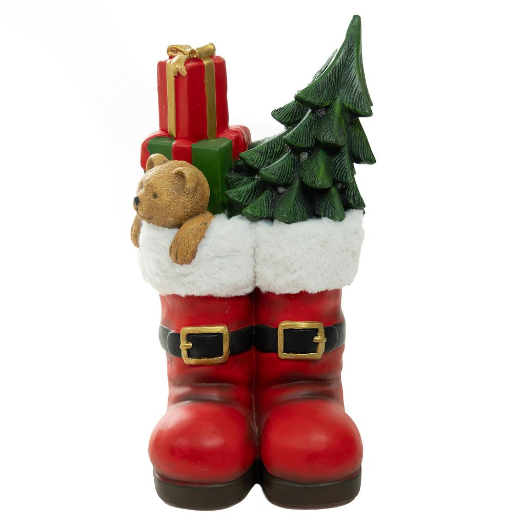 Member's Selection Decorative Christmas Boots with LED Lights