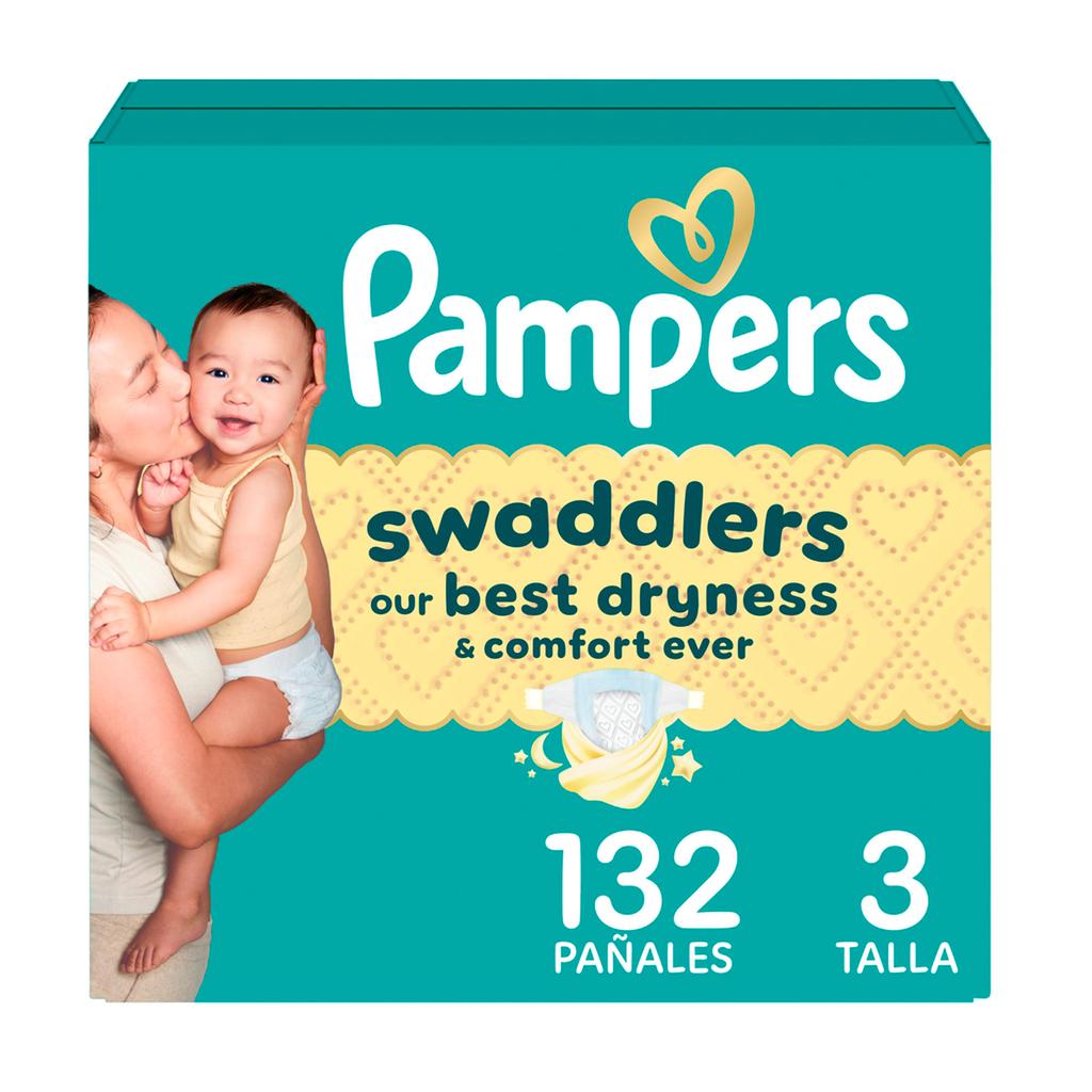 Pampers Pañales para Bebé Swaddlers Talla 3 / 132 Unidades